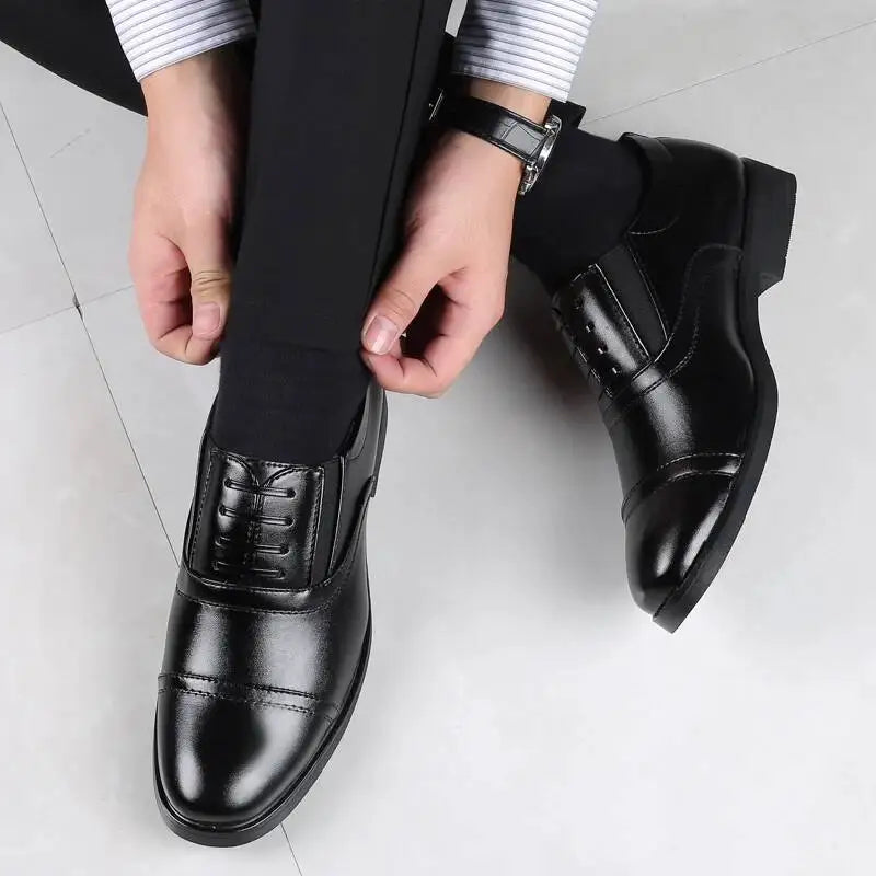 High Quality Formal Business Dress Breathable Leather Casual Italian Luxury Brand Non-Slip Men Driving Shoes